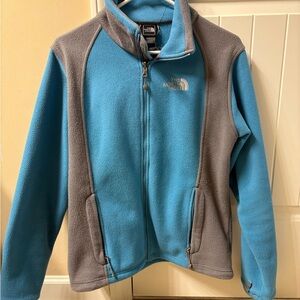 The North Face Teal and Gray Jacket